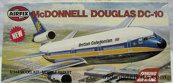 Airfix 1/144 McDonnell Douglas DC-10-30 - British Caledonian Airlines - Sky King Issue, 06177-7 plastic model kit